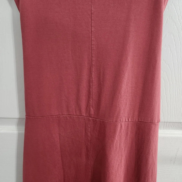 Zara dusty rose wrap tie front sleeveless maxi tshirt dress woman size small - Picture 9 of 11